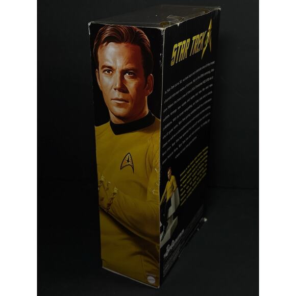 Barbie Collector Star Trek 50th Anniversary Capt Kirk Black Label Boxed Shatner - Picture 3 of 6